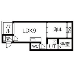 志賀本通駅 徒歩3分 3階の物件間取画像